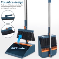 REDMOND Foldable Broom Dustpan Set Household Floor Cleaning Set Rotating Broom With Dustpan