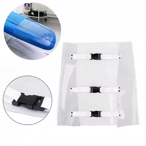 1pcs Dental Chair Cover Pad Seat Unit Dustproof Waterproof Plastic Clear Protector Cover Sleeve with