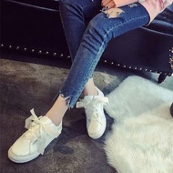 Sepatu Sneakers Wanita Tali Pita  /  Bukan Puma TB-802 Putih
