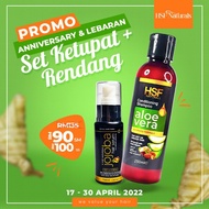 (PROMO RAYA) HSF NATURAL SET RAWATAN RAMBUT/ SHAMPOO/SERUM/ SCRUB