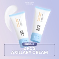 BUNDLE 2IN1 Glow Code Bright & Smooth Axillary Cream Brightening Cream for Underarm Krim Pemutih Ket
