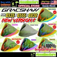 VISOR Gracshaw Gennex G535 / Geomax G555 / Gaizer G838 ORIGINAL Visor Helmet V535 V838 (NEW Version 