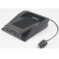 Car Phone Holder Wireless Charger with 2 Ports for Suzuki Jimny JB64 JB64W JB74 JB74W 2018-2020 Dual