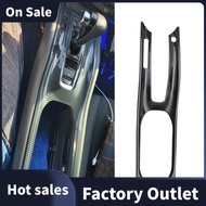 Center Console Gear Shift Panel Cup Holder Cover Trim Accessories for Honda HRV HR-V VEZEL 2015-2022 ,ABS Carbon Fiber