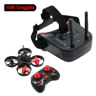 ของเล่นคอปเตอร์แข่งขันสี่ใบพัดบังคับวิทยุ FPV ขนาดเล็ก RTF W/ 5.8G กล้อง40CH S2 800TVL ขนาด3นิ้วโดรน