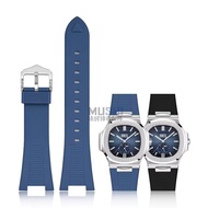 Watch accessories for Patek Philippe Nautilus 5711 5712 5726 5980 liquid silicone watch strap 25mm-1