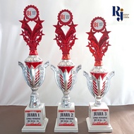 MERAH AUGUST INDEPENDENCE CUP SET OF 3 CHAMPIONS 123 B03 SILVER 17 AUGUST RED SILVER