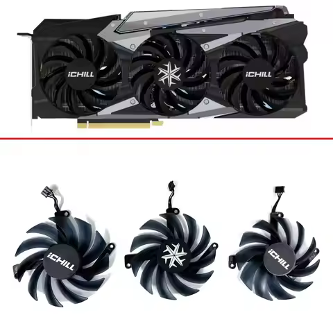 NEW Cooling Fan 87mm 4pin CF-12915S For INNO3D RTX 3070 3070Ti 3080 3080Ti 3090 ICHILL X4 OC GPU Gra