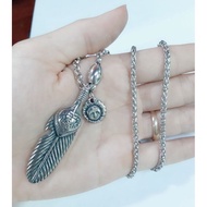 High QUALITY CHROME HEARTS LEAF NECKLACE FOR MEN