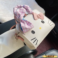DIY Hand-woven Bag DIY Handmade Bag HelloKitty Handmade Bag diy Material Bag KT Cat Messenger Bag fo