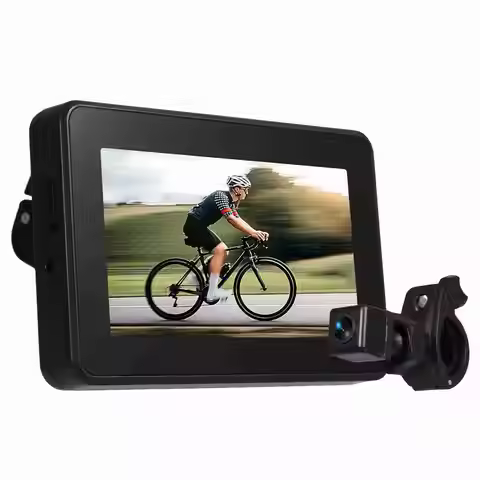 Bike Rear View Camera 1080P 4.3in HD Display Screen Real-Time Road Monitoring Bicycle Rear View Came