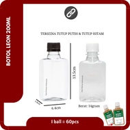 Leon Bottle 200ml | Leon 200ml Plastic Bottle | Unique Coffee Bottle | 200ml PET Bottle
