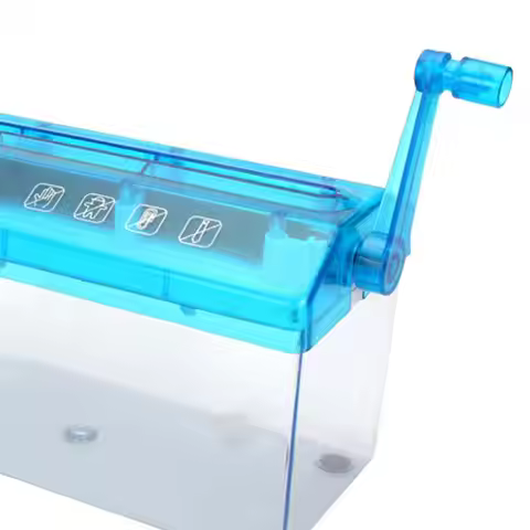 Paper Shredder Portable Paper Shredder A4 Paper Hand Shredder Portable 3mm Strip Cut Document Cutter