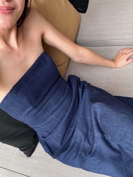 Jabai Odin Dress - Denim Strapless Dress