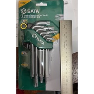 SATA 09702 9Pcs Torx Hex Key Set Torx Key Star Key Hex Key Sata Hand Tools Tools Set