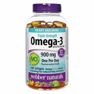 🇨🇦 Webber Naturals 三倍強效Omega-3 (900 毫克 EPA / DHA) 深海魚油軟膠囊(200粒) 🤩
