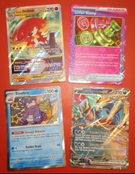 M52 超靚 Mint 大呆獸 Slowbro Shiny $160 / 轟鳴月 Roaring Moon ex Ancient Double Rare $60 / 洗翠 狙射樹梟 Hisuian D