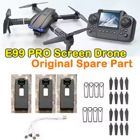 E99 PRO Screen Control Drone Original Spare Part E99PRO Battery 3.7V 1800mAh / Propeller Blade Maple