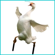 RPAN Portable Acrylic Geese Garden Stakes Sophisticated Geese Figurine Yard Stakes Weather proof Acr
