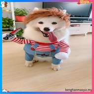 Chucky Dog Costume Halloween Cosplay Costume Fun Dog Cat Clothes Teddy Puppy Photography Props Festi