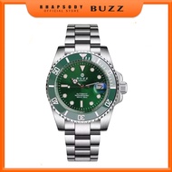 Buzz  Germany Jam  Tangan Lelaki Men's Stainless Steel Automatic Watch BZ-K7015