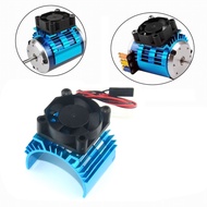 540 550 3650 3674 Brushless Motor Heatsink Cover & 5V Cooling Fan for 1/10 RC Car 36mm Size Motor He