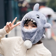 Cute Shark Helmet Cycling Helmet Windproof Warm