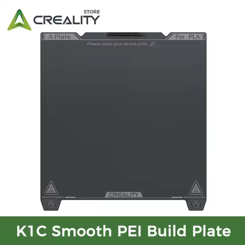 CREALITY K1C Smooth PEI Build Plate（Without Soft Magnetic Sticker ）Excellent Adhesion High Strength 