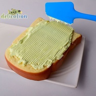 [DelicationS] 1Pcs Cream Cake Silicone Baking Spatula Scraper Non- Kitchen Butter Pastry Blenders Salad Mixer Batter Pies Cooking Tools