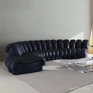 Modern New Style Sofa Multiplayer Hotel Combination Fan-Shaped Position Circular Club Casual Leather