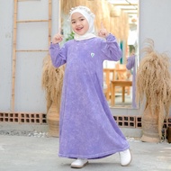 Jubah Anak Perempuan/Basic Dress Washed LK/Dress Anak Combad Premium basic /Gamis Muslimah kanak perempuan/ umur 1-11thn