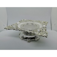 Dulang Cincin Silver Chrome Ring Decoration Stand