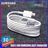 Samsung Galaxy A8 A8+ 2018 Data Cable 100% Fast Charging USB C - White