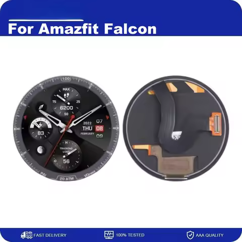 1.28'' For Amazfit Falcon LCD Display Touch Screen Digitizer Assembly Replacement Part For Huami Ama