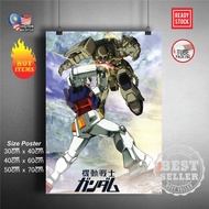 (Ready Stock) Mobile suit Gundam 144 RX-78-2 / RX78-2 / RX78 2 Gundam wall poster sticker deco poste