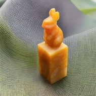 老撾石兔子印章 | 天然老撾石定做刻字姓名印章閒章書畫印藏書