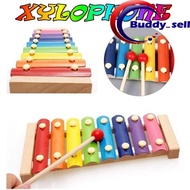 8-Note Kids Wooden Xylophone Piano Wooden MultiColor Piano To Musical Instrument Toy Music Puzzle Mu