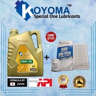 PERODUA MYVI / PERODUA VIVA 1.0 AIR FILTER + OIL FILTER + KOYOMA 10W30 (3 LITER) MINERAL ENGINE OIL