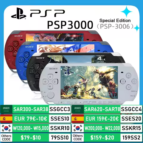 Original Sony psp 3000 Handheld Game Console (PSP-3006) PlayStation PSP3000 Game Console+(Free Games