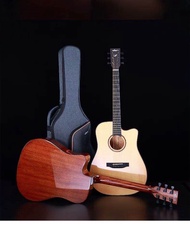 Ellen กีต้าร์โปร่งไฟฟ้า Top Solid EQ Fishman พร้อมกระเป๋าซอฟเคส