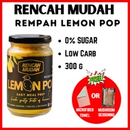 RENCAH MUDAH LEMON POP REMPAH DIET PERAPAN KETO HEALTHY LOW CARB NO SUGAR PAPAROGER RESEPI NAMEE DR 