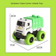 Children's Toy Car Inertial Sanitation Car Toy Pull Back Car Toy Baby Toy Car Simulation Model Car