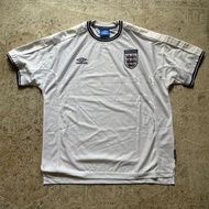 2000 英格蘭主場球衣 2XL 世界盃歐國盃 Blokecore Oversize 碧咸年代 Beckham Era