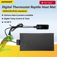 Digital Reptile Heating Mat Pad with Thermostat Controller IPX7 Under Tank Heater 110220V EU US UK A