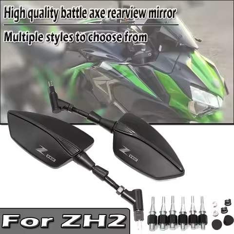 8/10mm New High Quality Universal Motorcycle Rear View Mirror For ZH2 Z H2 SE 2020 2021 2022 2023 20