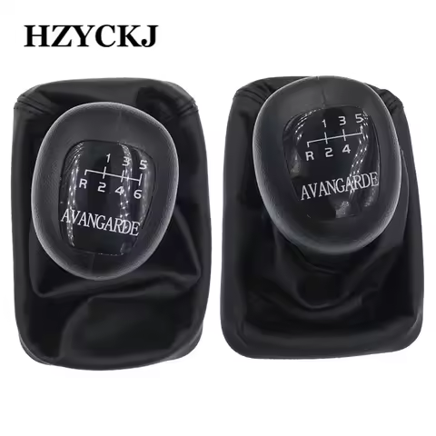 5 6 Speed Car Gear Shift Knob Head Gaiter Boot Cover For Mercedes Benz W202 C 93-01 W208 CLK 97-03 W