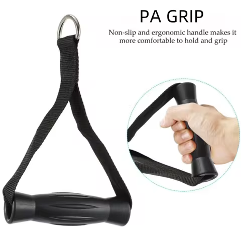 1 Pair Excercise Handles, Heavy Duty Cable Machine Attachments Resistant Band Handles Gym Equipment