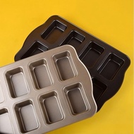 8 Cavity Mini Loaf Pan Non-stick Bread Pan Carbon Steel Brownie Pan Versatile Small Bread Loaf Pan