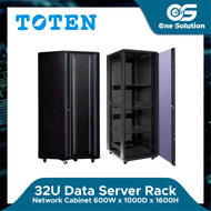 TOTEN 32U Cabinet 600WX1000DX1600H Data Server Rack /Server Data Rack / Server Cabinet / Data Cabine