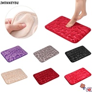 IWENNEYBU 40*60cm Bathroom Carpet Feet Pad Bathtub Floor Pebbles Doormat